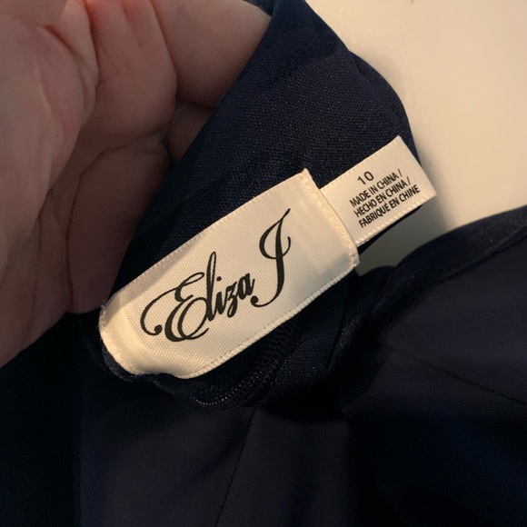 Eliza J size 10 navy blue formal dress - Picture 9 of 10